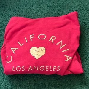 California❤️LosAngeles Pink Hoodie